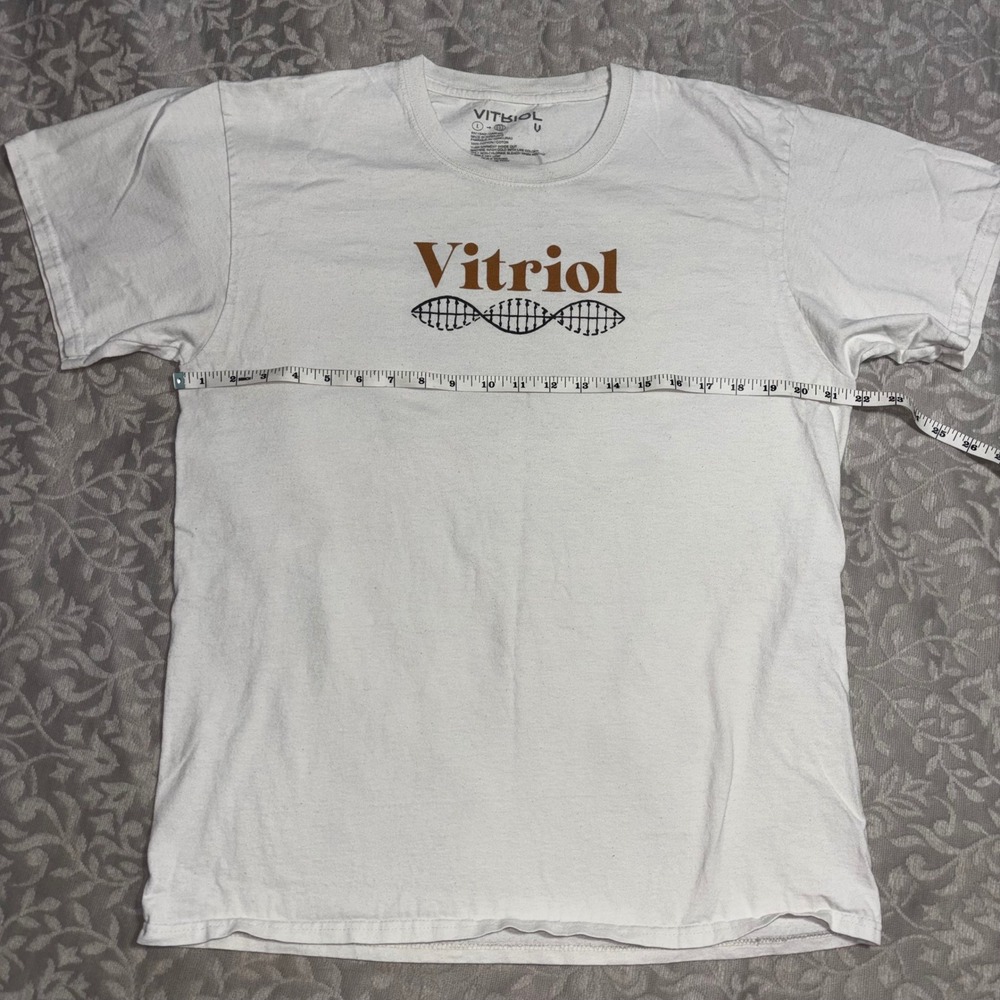 Vitriol Graphic T-Shirt Mens Large White Excellent Symmetry Anatomy Science Tee - Picture 2 of 7